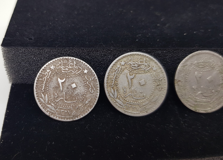 MEHMET REŞAT HAN DÖNEMİ 4 ADET 20 PARA