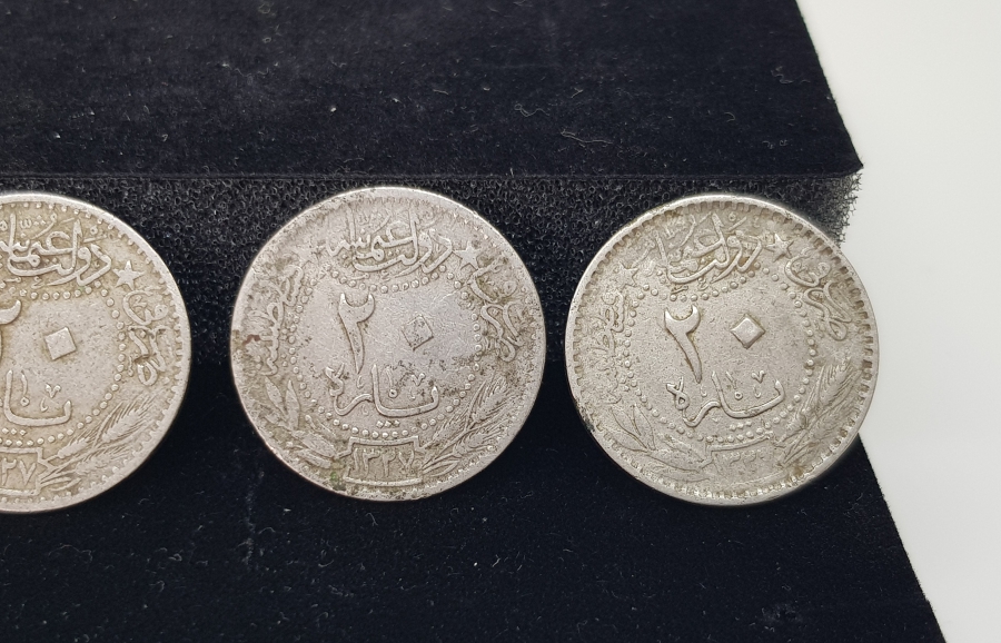 MEHMET REŞAT HAN DÖNEMİ 4 ADET 20 PARA