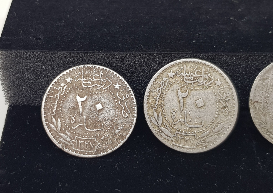 MEHMET REŞAT HAN DÖNEMİ 4 ADET 20 PARA