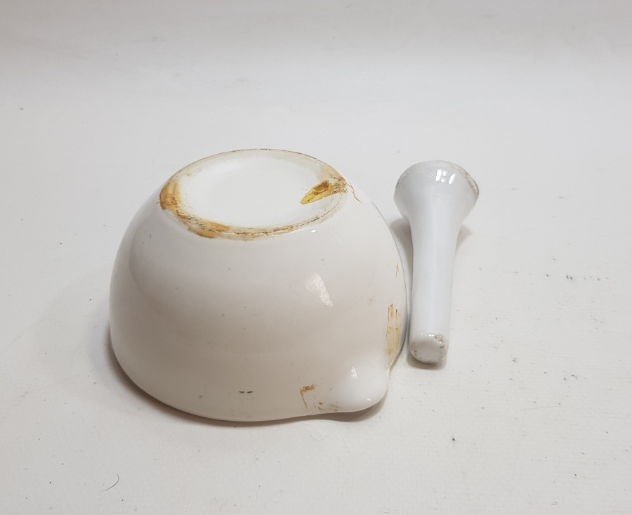 OSMANLI DÖNEMİ ORJİNAL ELİYLE PORSELEN ECZACI HAVANI