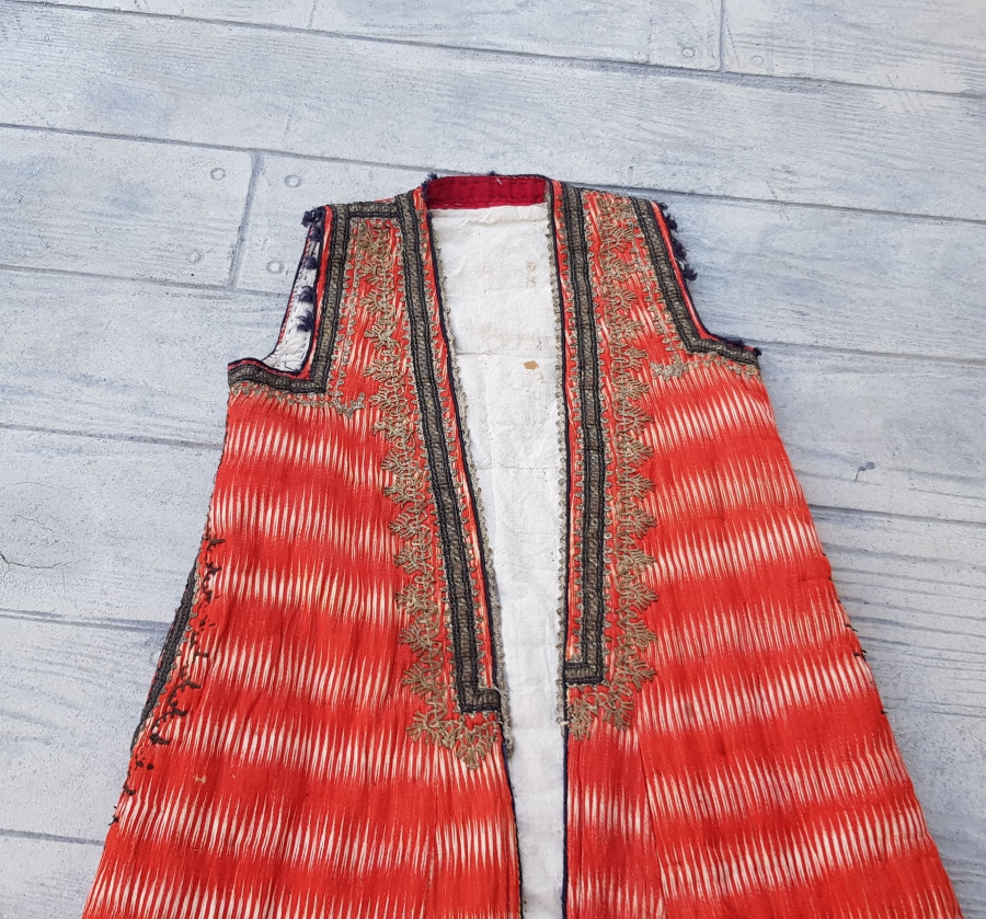 OSMANLI DÖNEMİ ÇOK NADİR ANTEP YÖRESİ YÖRÜK İŞİ KOLSUZ ÜÇ ETEK