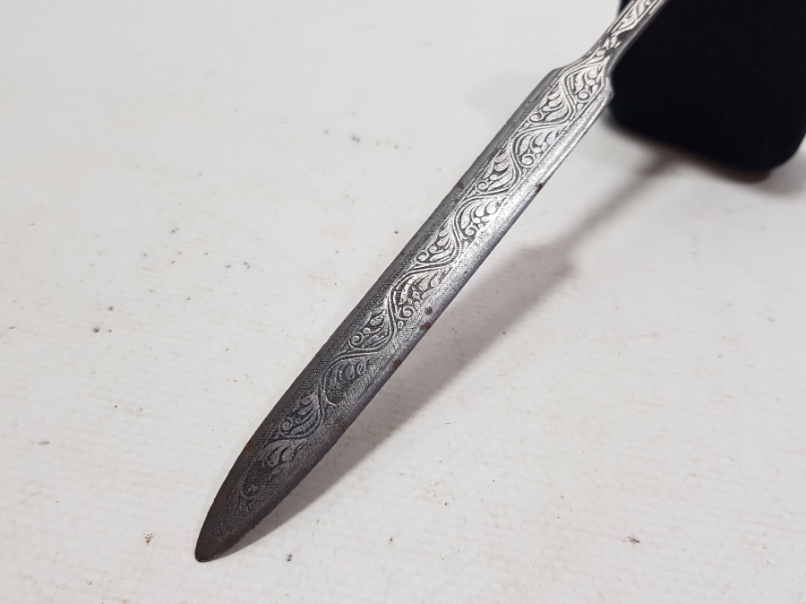 KOFGARİ İŞÇİLİKLİ OSMANLI DÖNEMİ NADİR FORMDA BURSA İŞİ ZARF AÇACAĞI