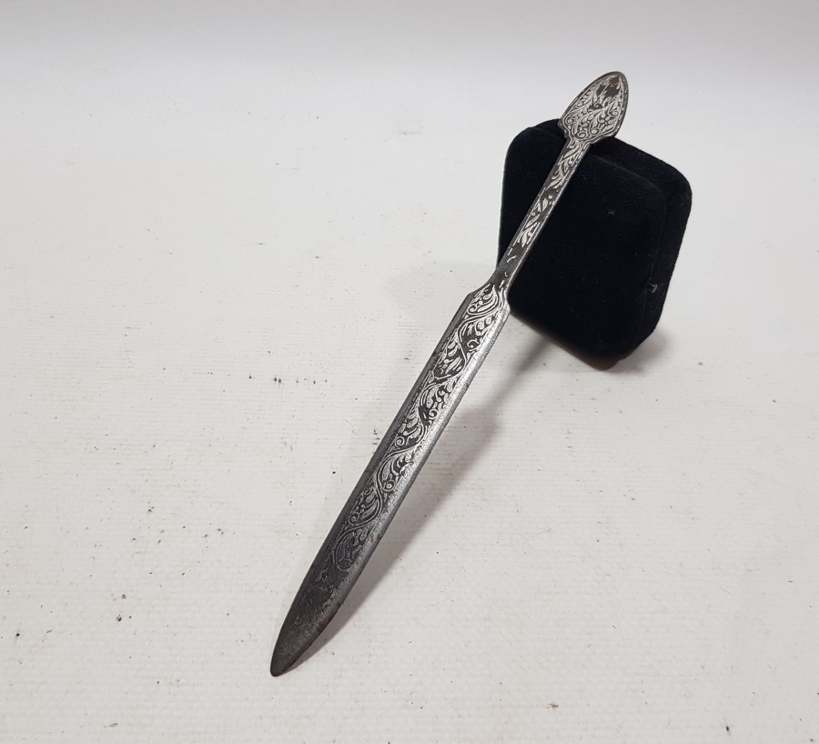 KOFGARİ İŞÇİLİKLİ OSMANLI DÖNEMİ NADİR FORMDA BURSA İŞİ ZARF AÇACAĞI