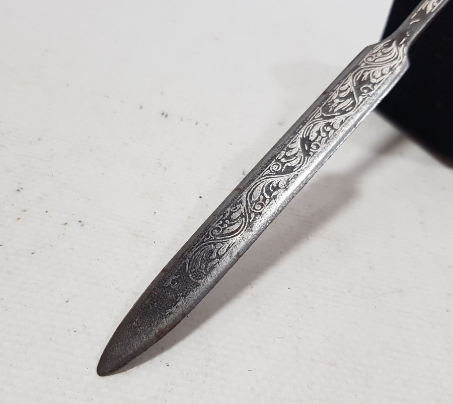 KOFGARİ İŞÇİLİKLİ OSMANLI DÖNEMİ NADİR FORMDA BURSA İŞİ ZARF AÇACAĞI