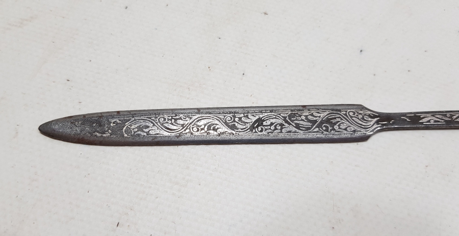 KOFGARİ İŞÇİLİKLİ OSMANLI DÖNEMİ NADİR FORMDA BURSA İŞİ ZARF AÇACAĞI