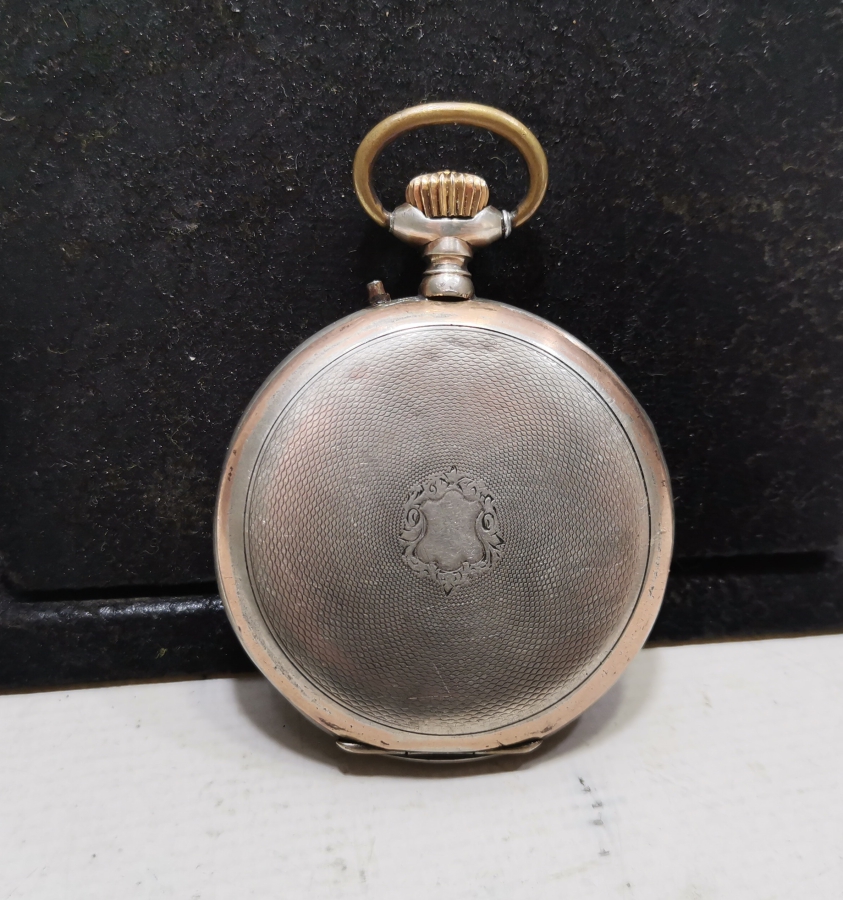 OSMANLI DÖNEMİ ÇALIŞIR DURUMDA DOLAPLI MODEL GÜMÜŞ KASA CEP SAATİ