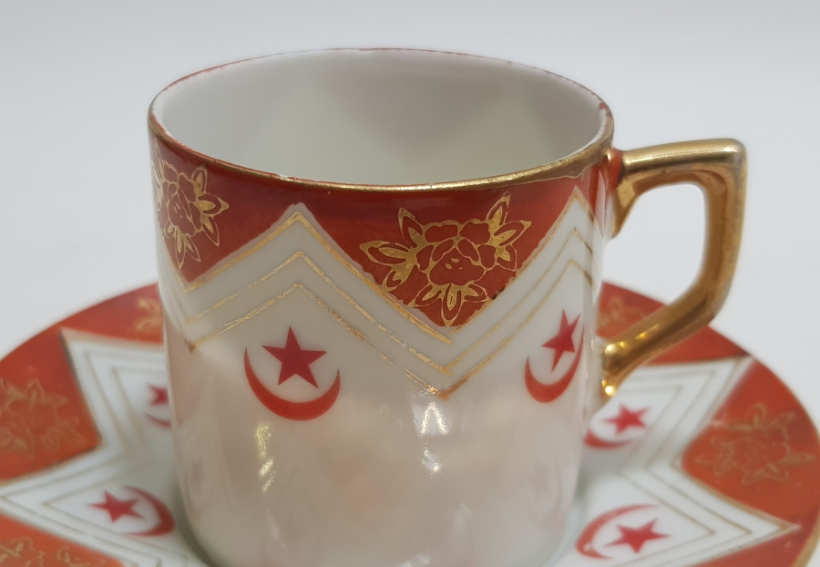 OSMANLI DÖNEMİ AY YILDIZLI KAHVE FİNCANI