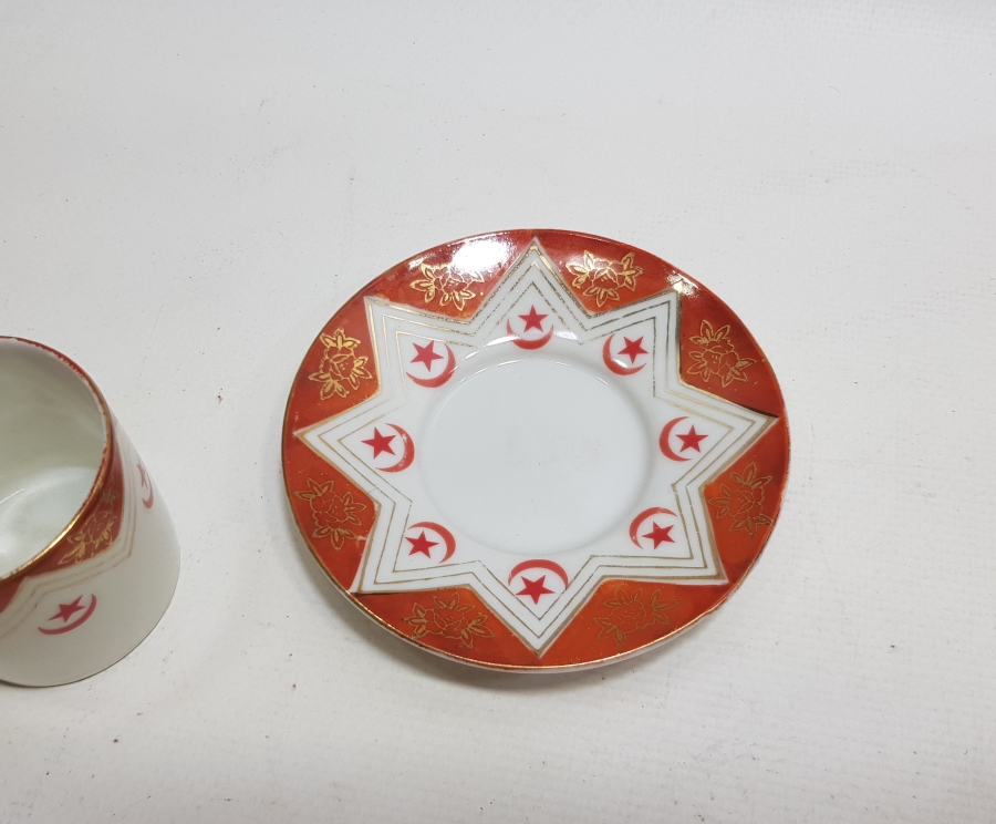 OSMANLI DÖNEMİ AY YILDIZLI KAHVE FİNCANI