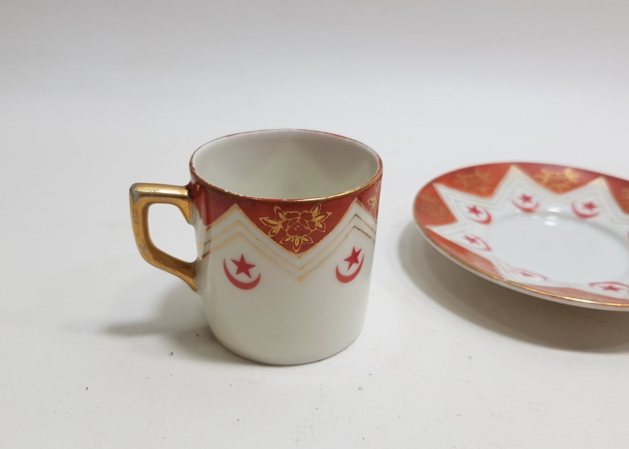 OSMANLI DÖNEMİ AY YILDIZLI KAHVE FİNCANI