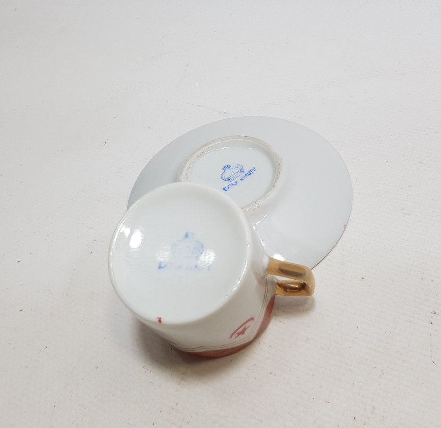 OSMANLI DÖNEMİ AY YILDIZLI KAHVE FİNCANI