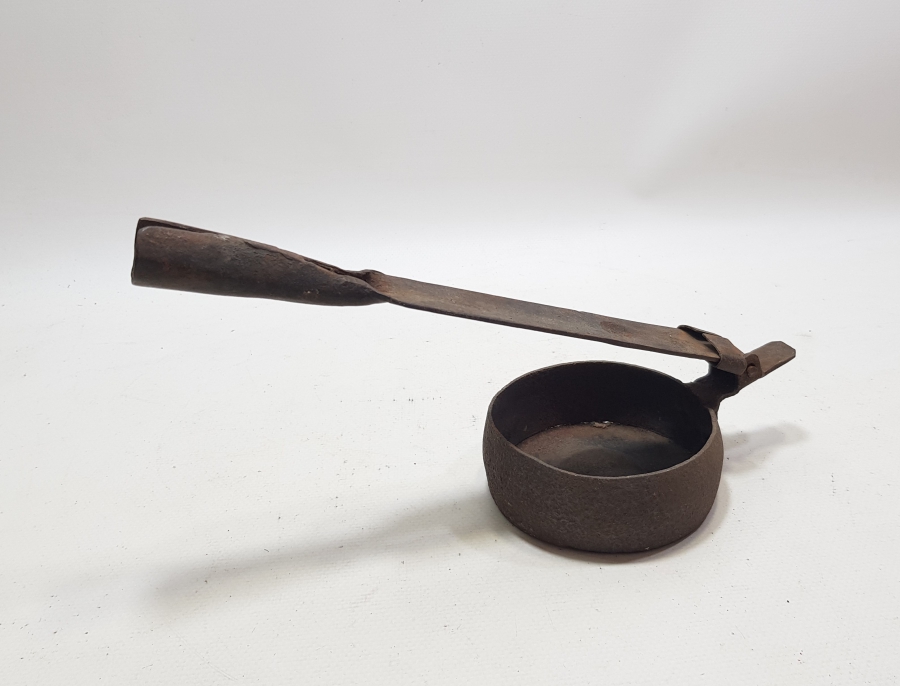 OSMANLI DÖNEMİ SAPI İŞLEMELİ KAHVE KAVURMA TAVASI