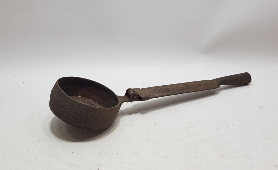 OSMANLI DÖNEMİ SAPI İŞLEMELİ KAHVE KAVURMA TAVASI