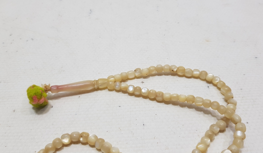 OSMANLI DÖNEMİ SEDEFTEN MAMUL MEVLEVİ NAMAZ TESPİHİ