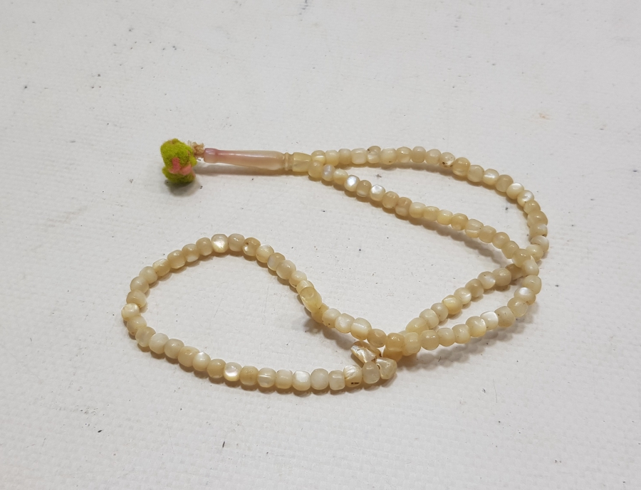 OSMANLI DÖNEMİ SEDEFTEN MAMUL MEVLEVİ NAMAZ TESPİHİ