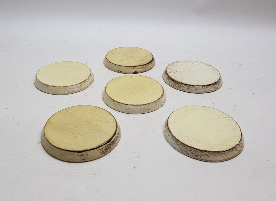 ANTİKA AHŞAP ÇAY TABAĞI ALTI TAKIMI