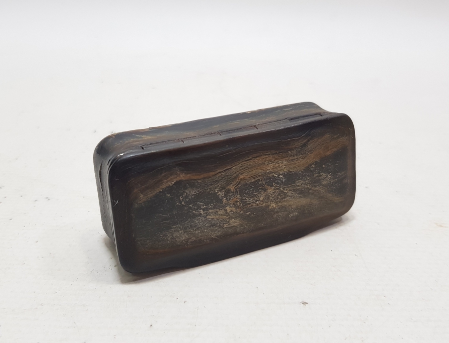 OSMANLI DÖNEMİ ÇOK NADİR GERGEDAN BOYNUZU ENFİYE KUTUSU