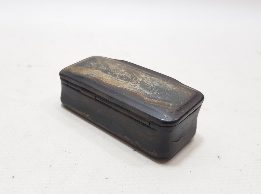 OSMANLI DÖNEMİ ÇOK NADİR GERGEDAN BOYNUZU ENFİYE KUTUSU