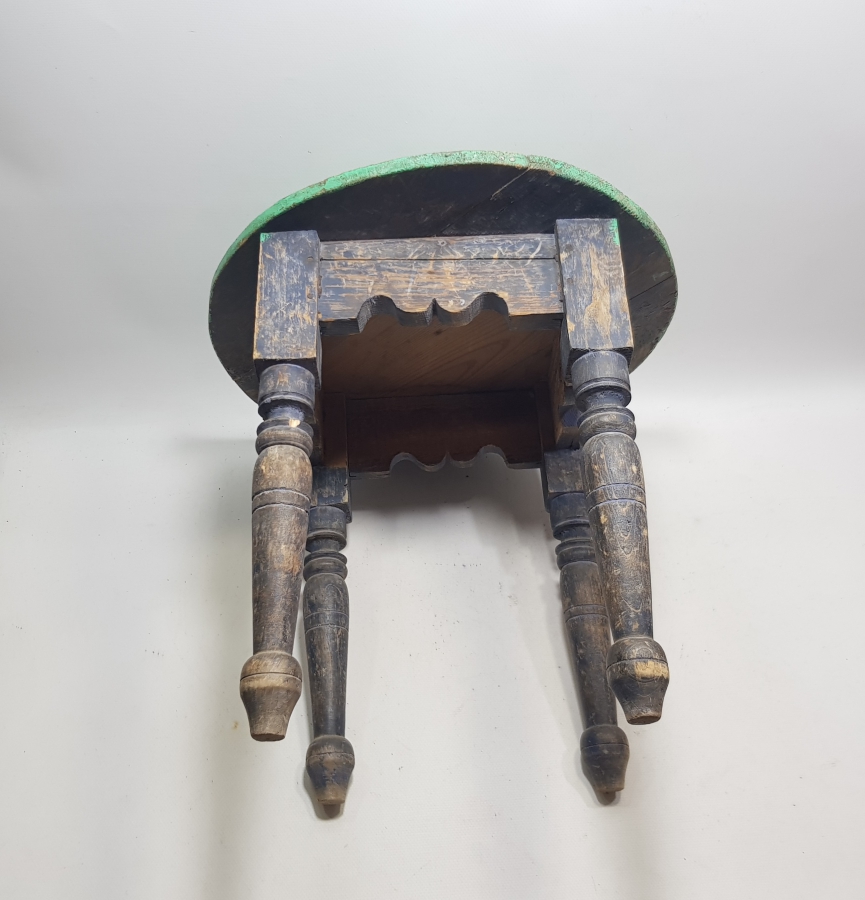 OSMANLI DÖNEMİ NADİR AHŞAP KAHVECİ SEHPASI