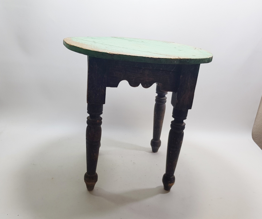 OSMANLI DÖNEMİ NADİR AHŞAP KAHVECİ SEHPASI