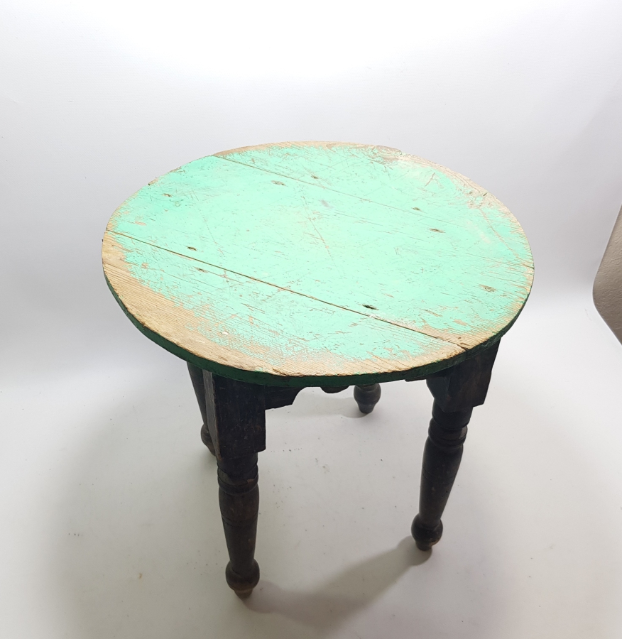 OSMANLI DÖNEMİ NADİR AHŞAP KAHVECİ SEHPASI