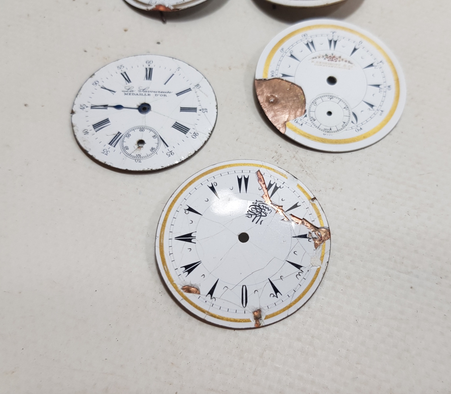 OSMANLI DÖNEMİ CEP SAATİ KADRANLARI LOTU