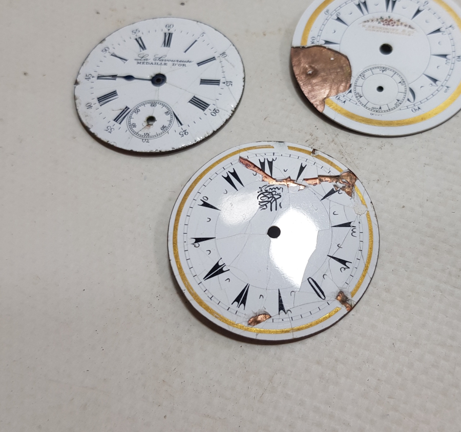 OSMANLI DÖNEMİ CEP SAATİ KADRANLARI LOTU