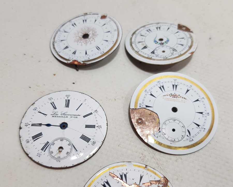 OSMANLI DÖNEMİ CEP SAATİ KADRANLARI LOTU