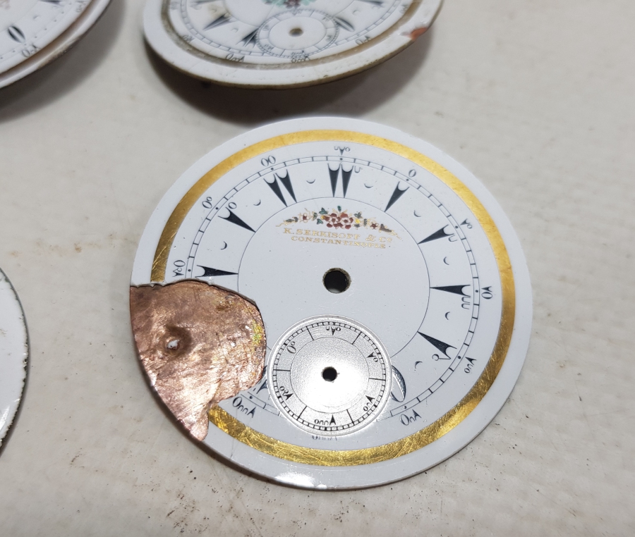 OSMANLI DÖNEMİ CEP SAATİ KADRANLARI LOTU