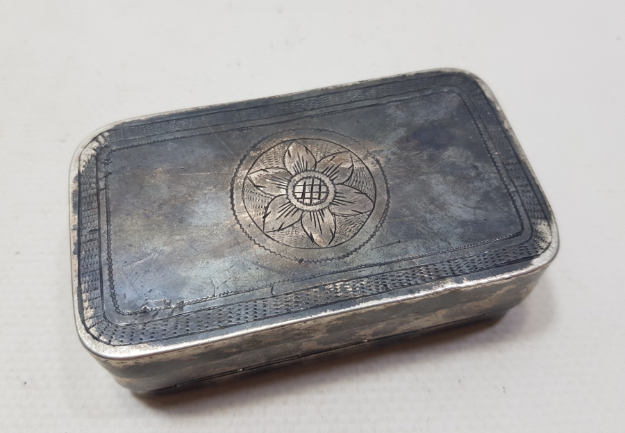 OSMANLI DÖNEMİ MANİSA İŞİ ÇOK NADİR ERMENİ USTA DAMGALI GÜMÜŞ TÜTÜN TABAKASI