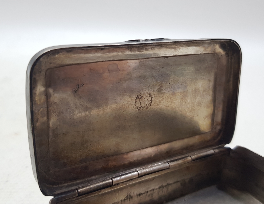 OSMANLI DÖNEMİ MANİSA İŞİ ÇOK NADİR ERMENİ USTA DAMGALI GÜMÜŞ TÜTÜN TABAKASI