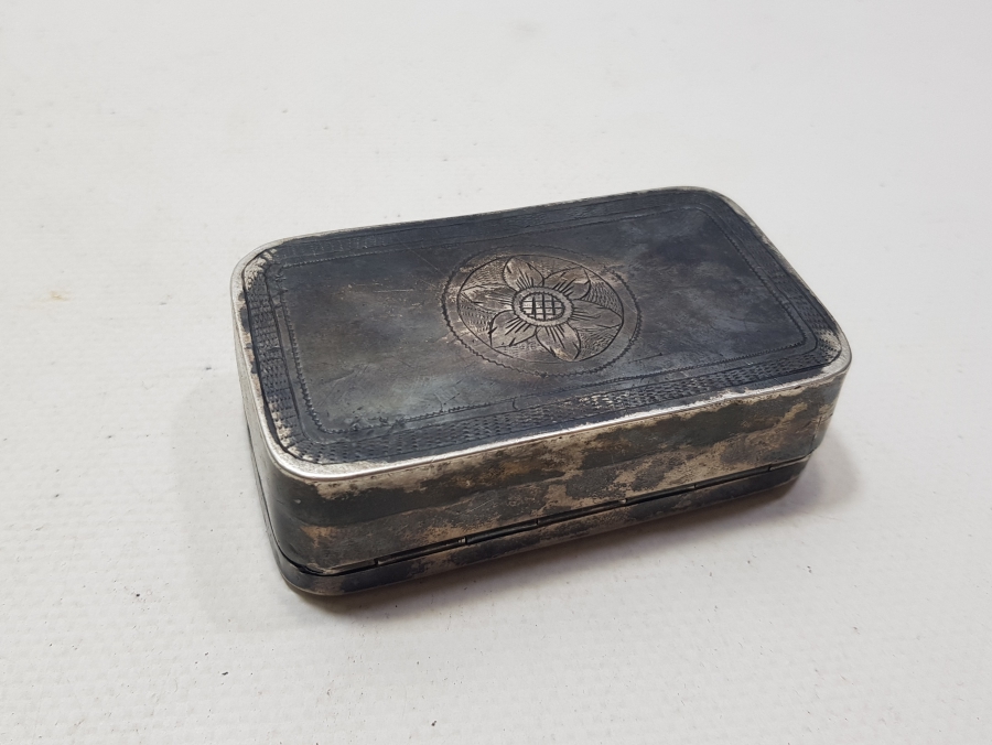 OSMANLI DÖNEMİ MANİSA İŞİ ÇOK NADİR ERMENİ USTA DAMGALI GÜMÜŞ TÜTÜN TABAKASI