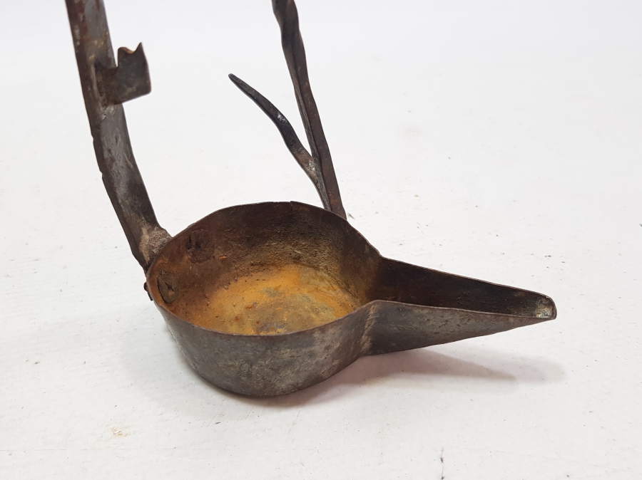 NADİR FORMDA OSMANLI DÖNEMİ EL YAPIMI KANDİL