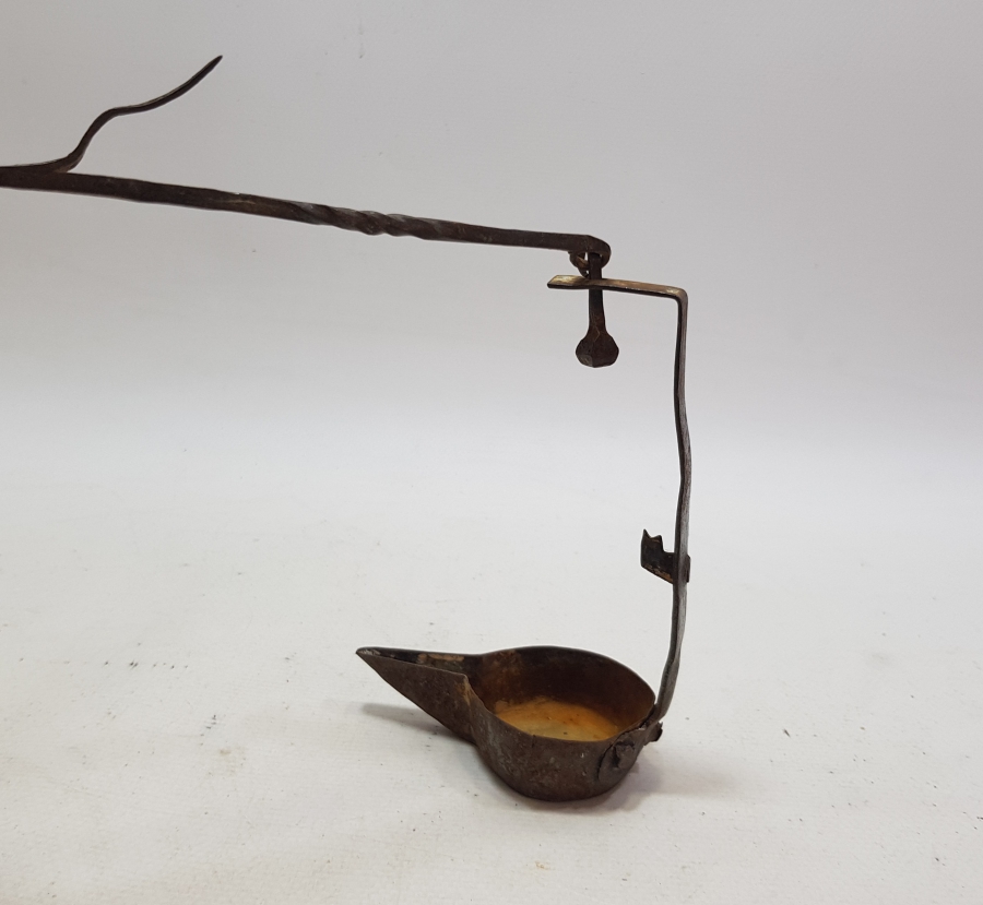 NADİR FORMDA OSMANLI DÖNEMİ EL YAPIMI KANDİL