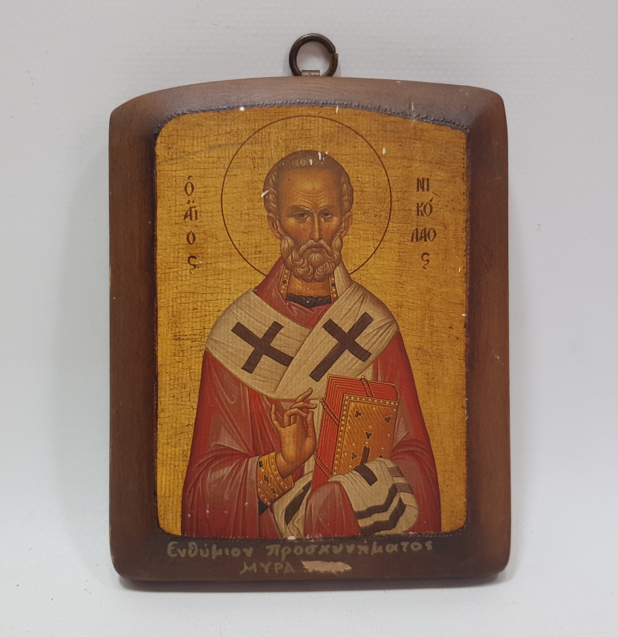 OSMANLI DÖNEMİ EL BOYAMA RUM İŞİ İKONA