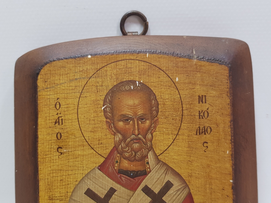 OSMANLI DÖNEMİ EL BOYAMA RUM İŞİ İKONA