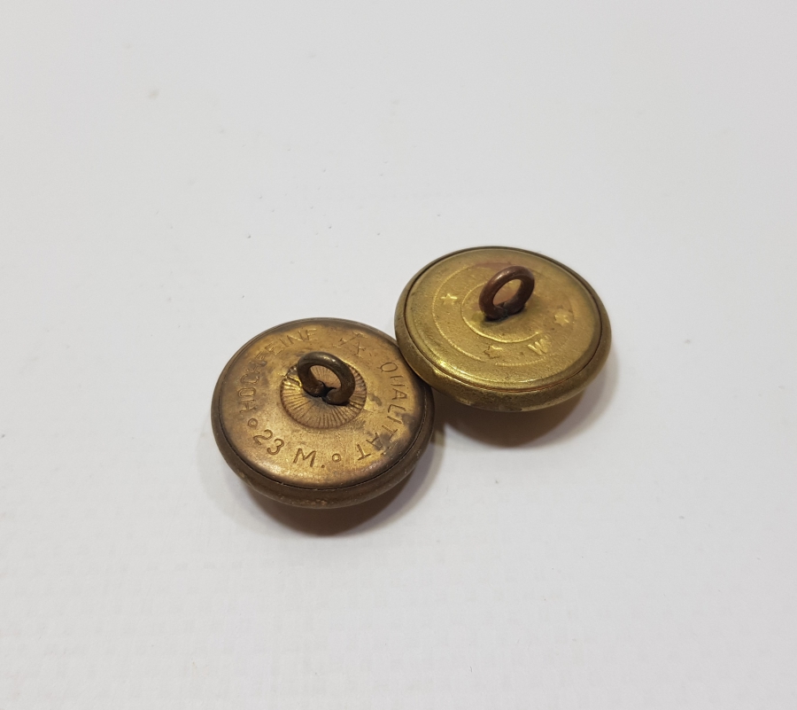 OSMANLI DÖNEMİ 2 ADET DENİZCİ PAŞA DÜĞMESİ