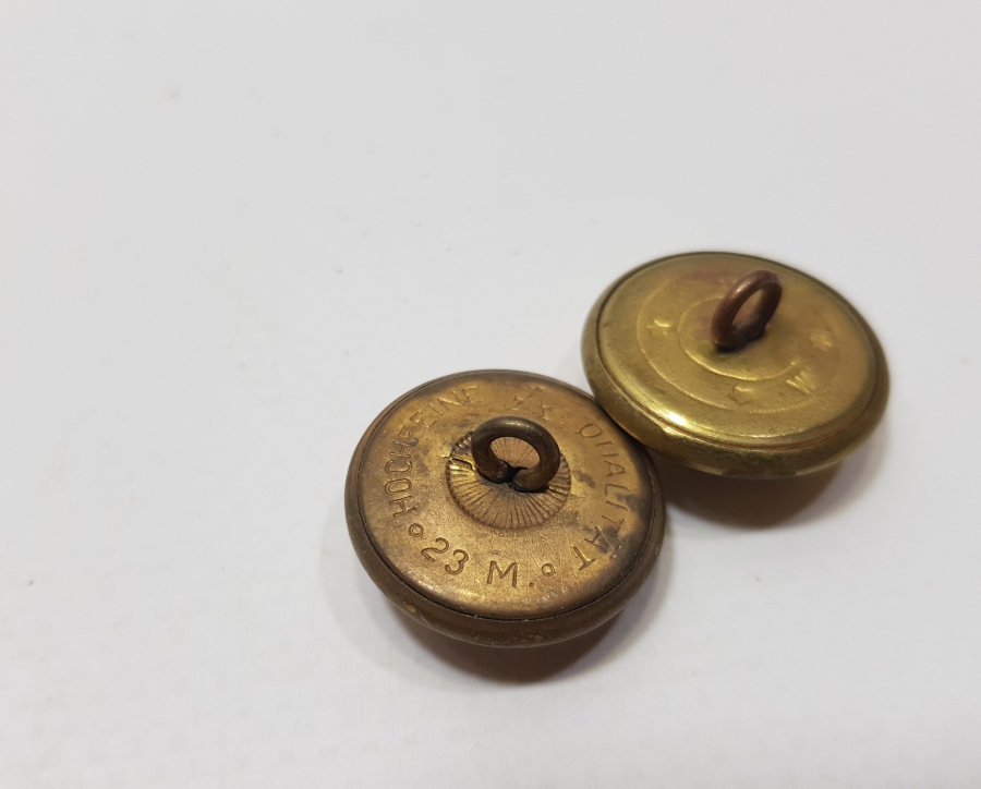 OSMANLI DÖNEMİ 2 ADET DENİZCİ PAŞA DÜĞMESİ