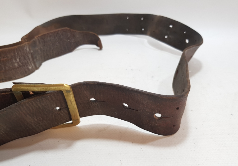 1. DÜNYA SAVAŞI DÖNEMİ ÇOK NADİR OSMANLI DERİ SUBAY KEMERİ