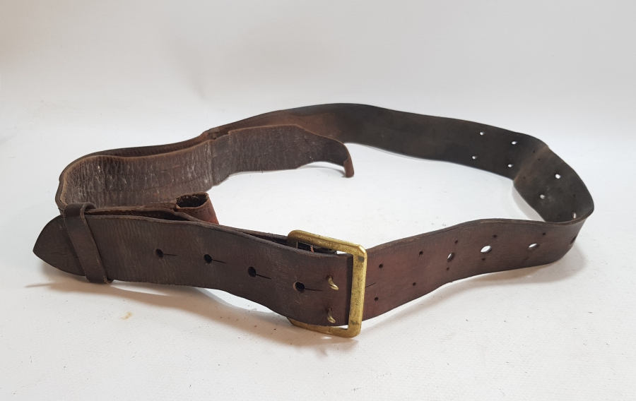 1. DÜNYA SAVAŞI DÖNEMİ ÇOK NADİR OSMANLI DERİ SUBAY KEMERİ