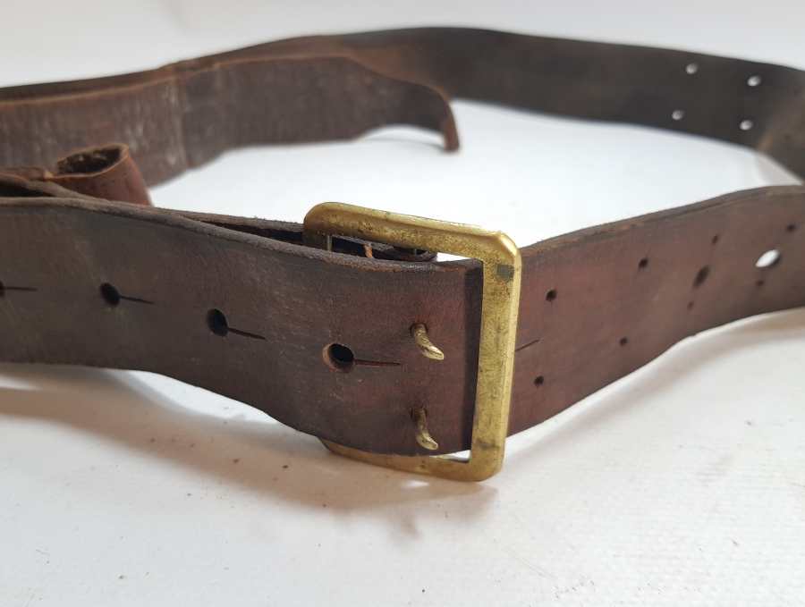 1. DÜNYA SAVAŞI DÖNEMİ ÇOK NADİR OSMANLI DERİ SUBAY KEMERİ