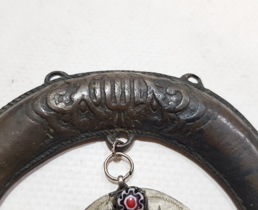 ÜZERİ OSMANLICA YAZILI OSMANLI DÖNEMİ HİLAL FORMLU ÇOK NADİR AT TILSIMI