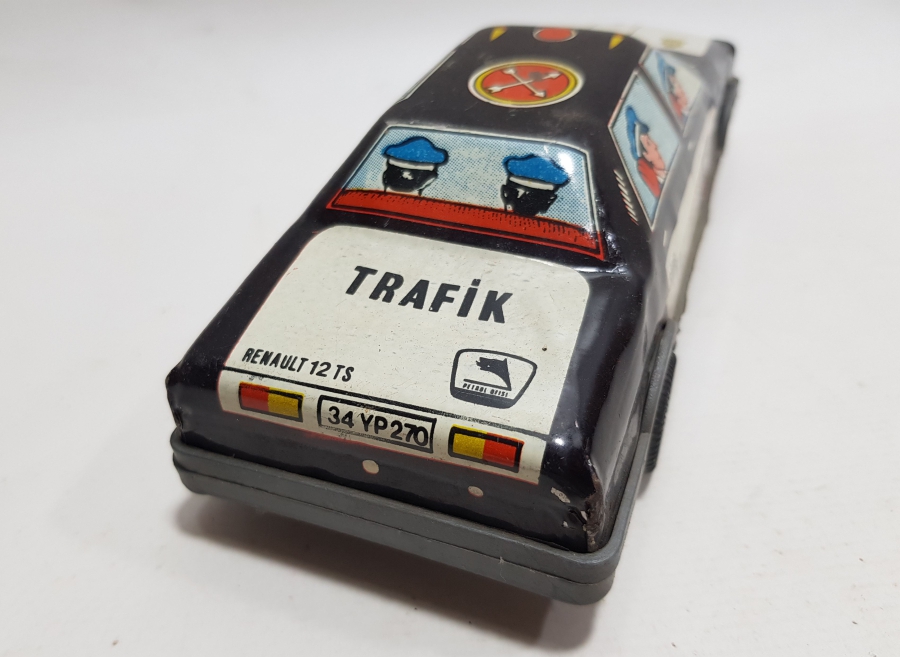 GÜREL MARKA ANTİKA OYUNCAK POLİS ARABASI