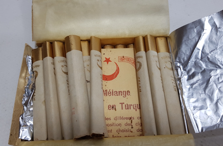 OSMANLI DÖNEMİ İÇİ DOLU NADİR SİGARA KUTUSU