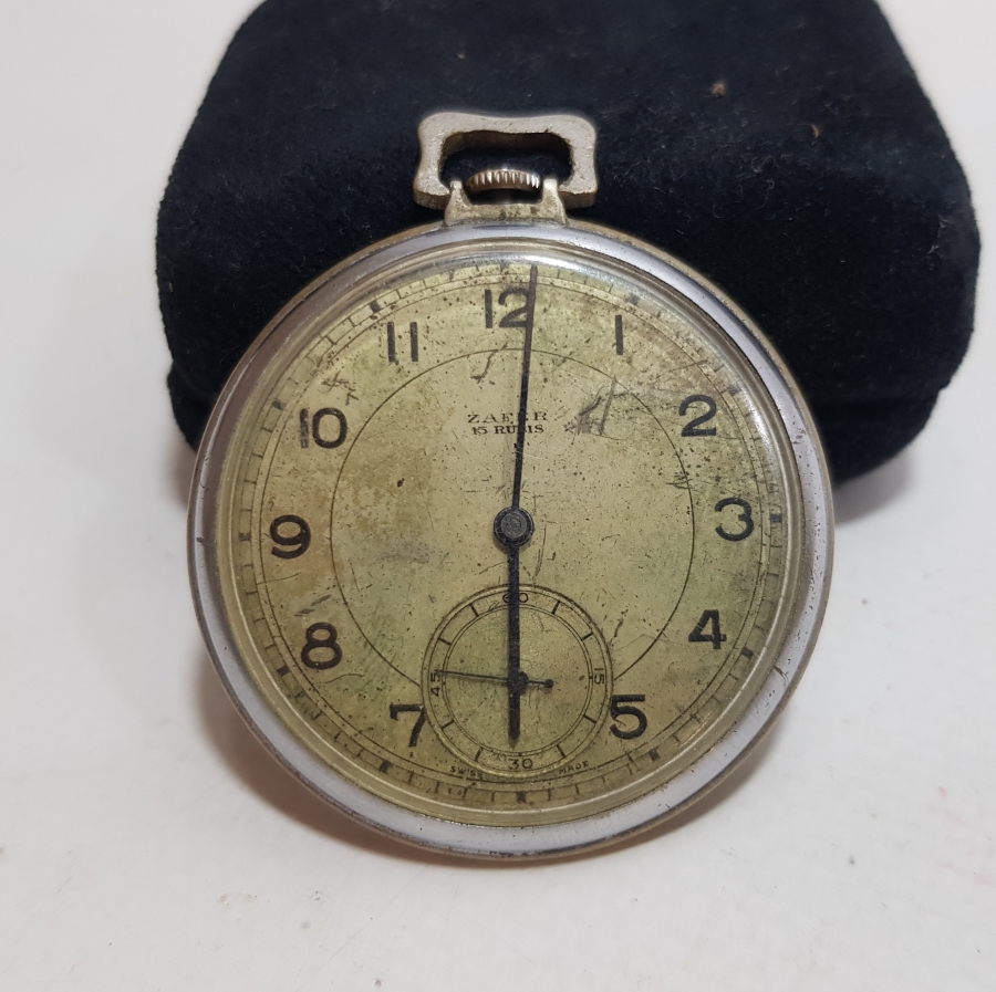 ZAFER MARKA ÇOK NADİR ANTİKA CEP SAATİ