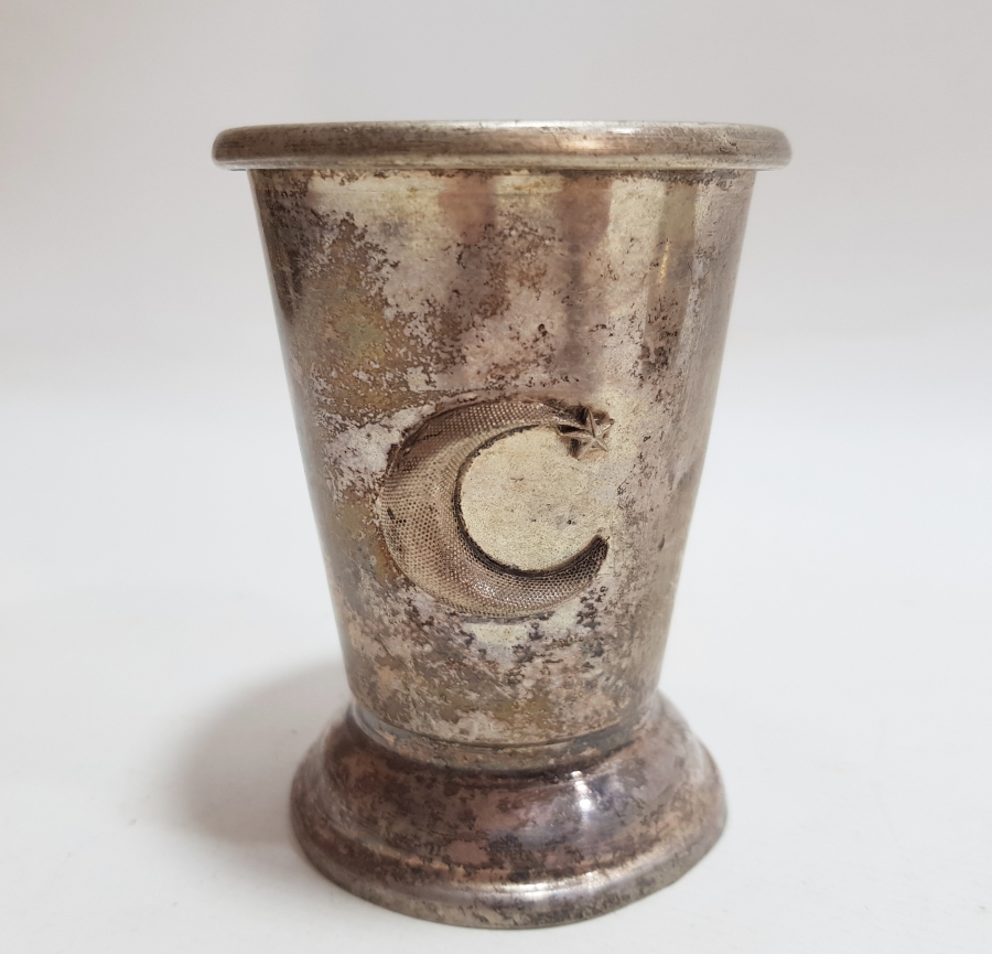 GÜMÜŞ KAPLAMA ANTİKA BARDAK