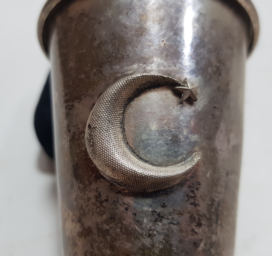 GÜMÜŞ KAPLAMA ANTİKA BARDAK