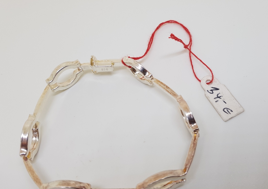 KELEPÇE FORMLU ÖZEL YAPIM GÜMÜŞ BİLEKLİK