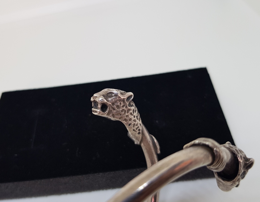 ASLAN BAŞLI ÖZEL YAPIM GÜMÜŞ BİLEKLİK