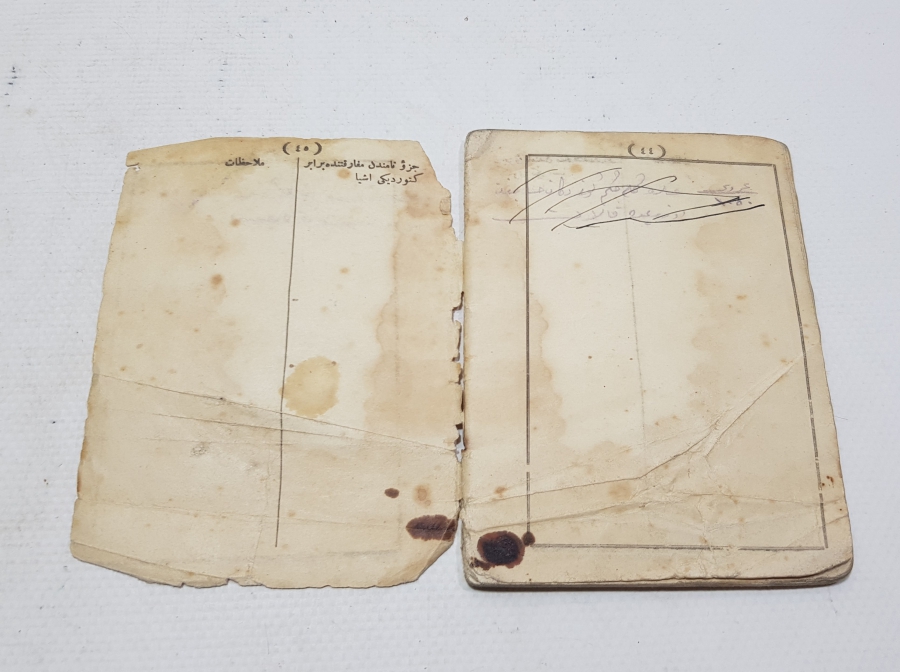 OSMANLI DÖNEMİ NADİR SUBAY MAAŞ CÜZDANI