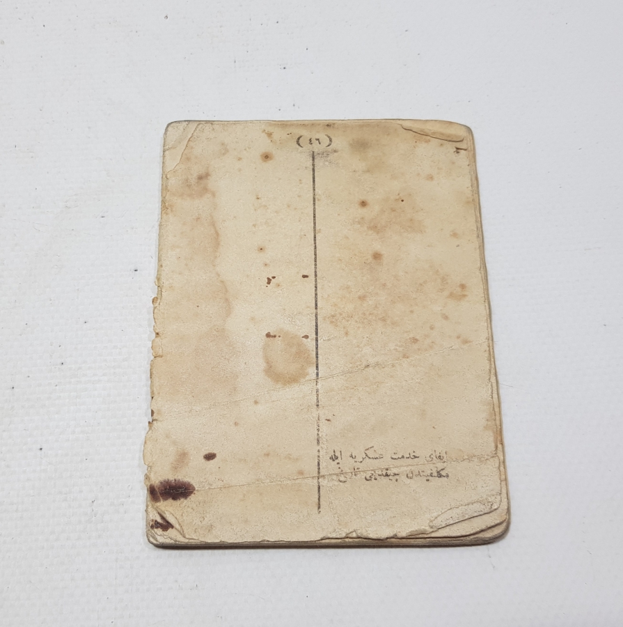 OSMANLI DÖNEMİ NADİR SUBAY MAAŞ CÜZDANI